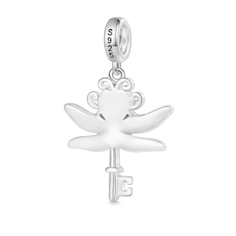 Gnoce Dragonfly Key Pendant Dangle Charm_2
