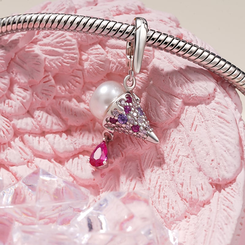 Gnoce Icecream Pearl Pendant Dangle Charm_2