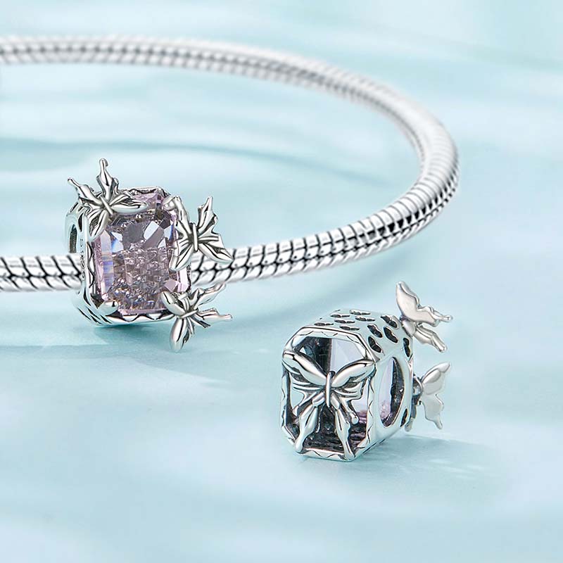 Gnoce Sugar Cube Butterfly Charm_3
