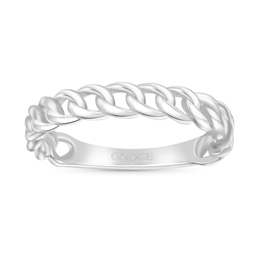 Gnoce Iconic Twisted Silver Ring_1