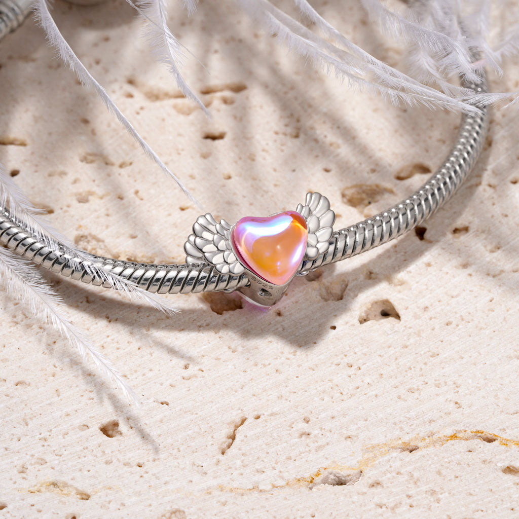 Gnoce Pink Love Wings Charm_3