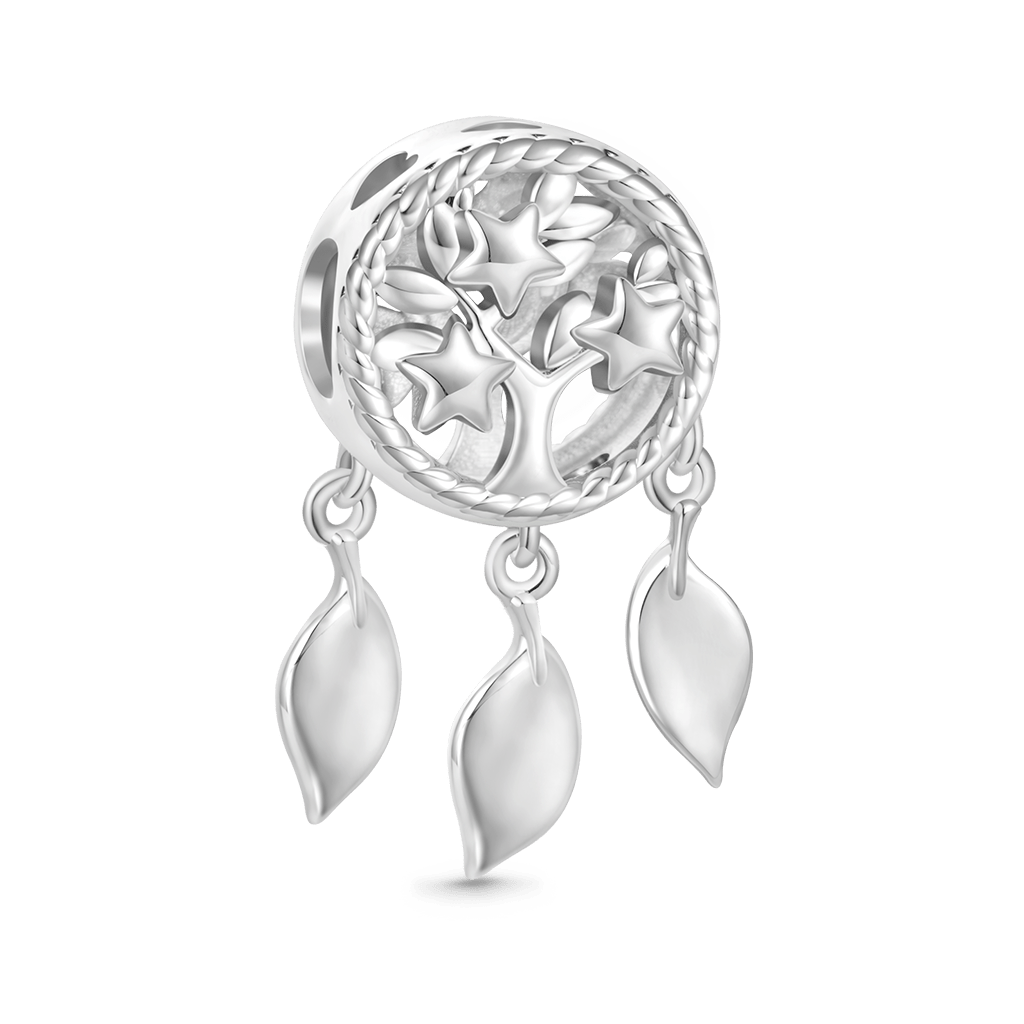 Gnoce Engravable Dream Catcher Tree of Life Birthstone Charm_4