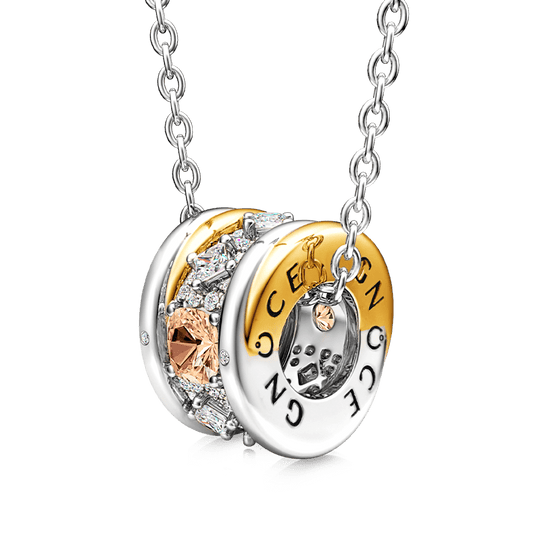 Gnoce "My Only" Champagne Gem Pendant Necklace_1