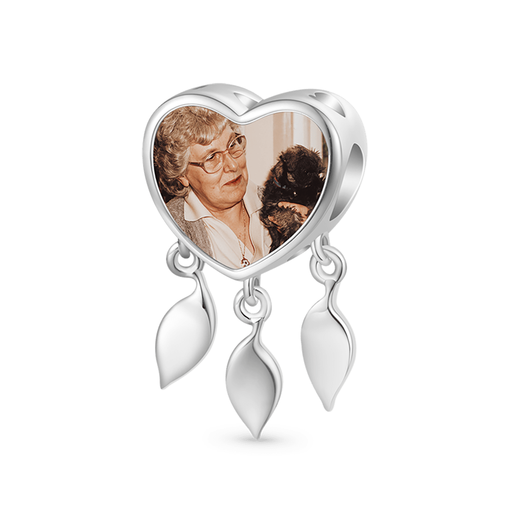 Gnoce "This grandma belongs to" Engravable Dream Catcher Personalized Photo Charm_2