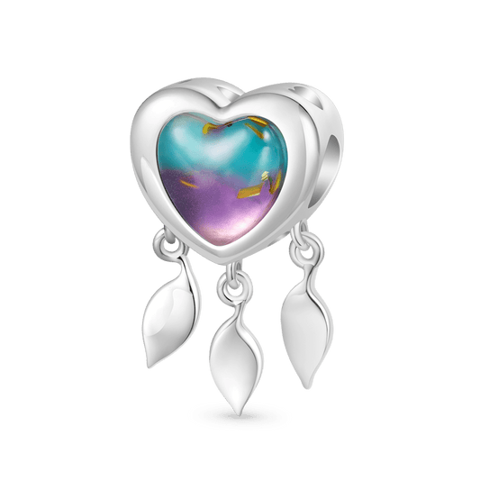 Gnoce "This MUMMY belongs to" Engravable Glow-in-the-Dark Heart Dream Catcher Charm_2