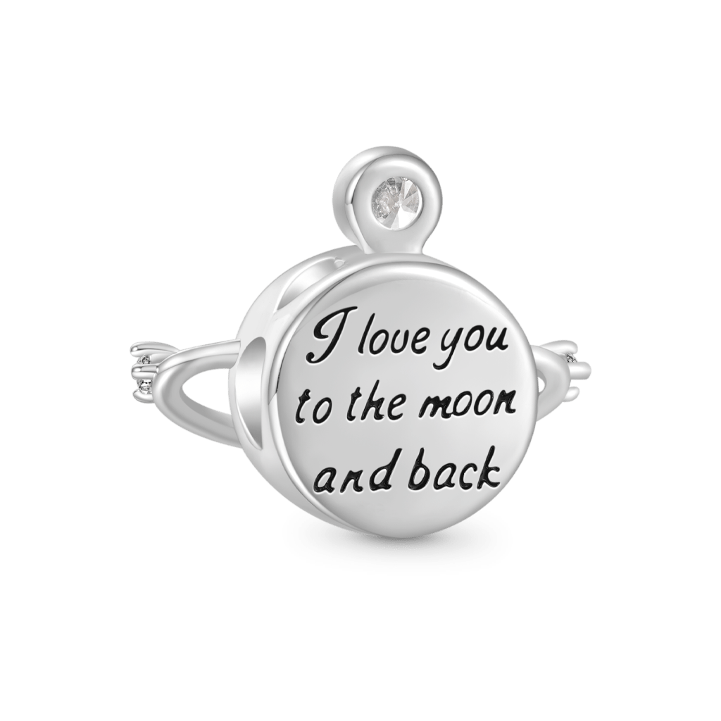 Gnoce "I love you to the moon and back" Planet Glow-in-the-Dark Charm_3
