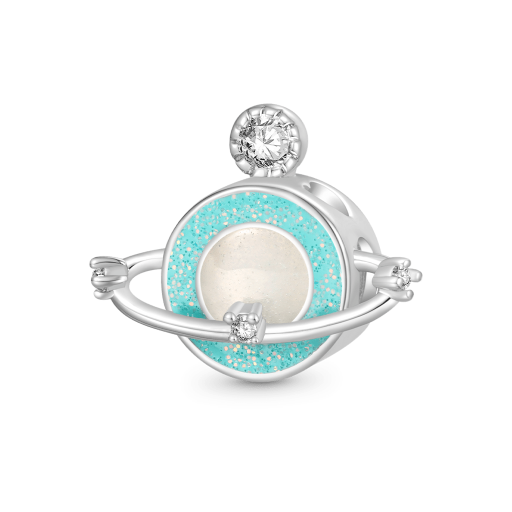 Gnoce "I love you to the moon and back" Planet Glow-in-the-Dark Charm_2