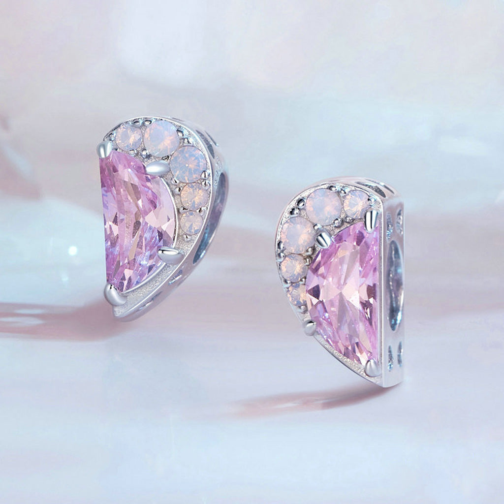 Gnoce Pink Sisters Heart Charm_2