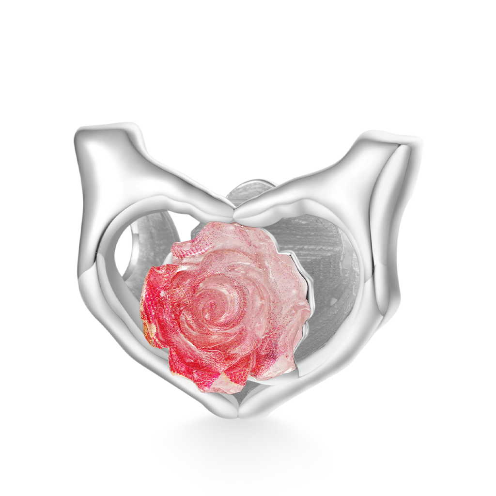 Gnoce "Forever in Our Hearts" Glow-in-the-dark Rose Charm_2
