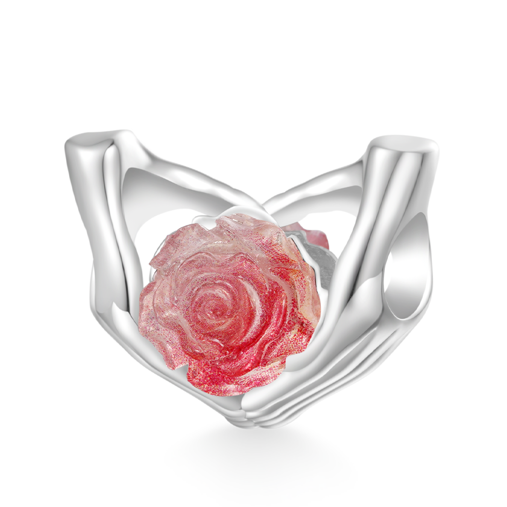 Gnoce "Forever in Our Hearts" Glow-in-the-dark Rose Charm_3