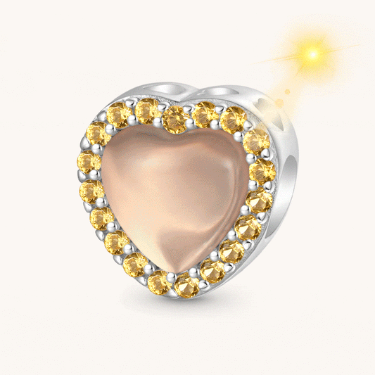 Gnoce Yellow Heart Color-changing Charm_1