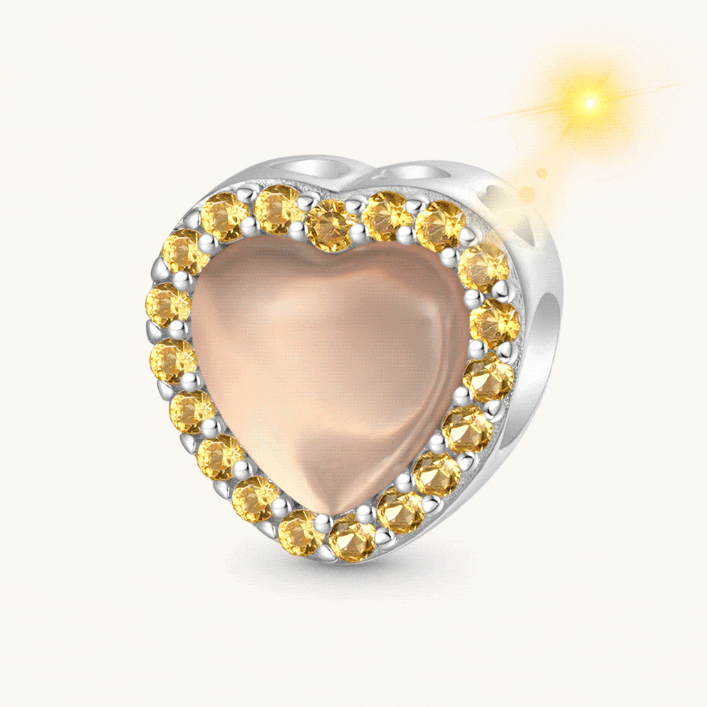 Gnoce Yellow Heart Color-changing Charm_1