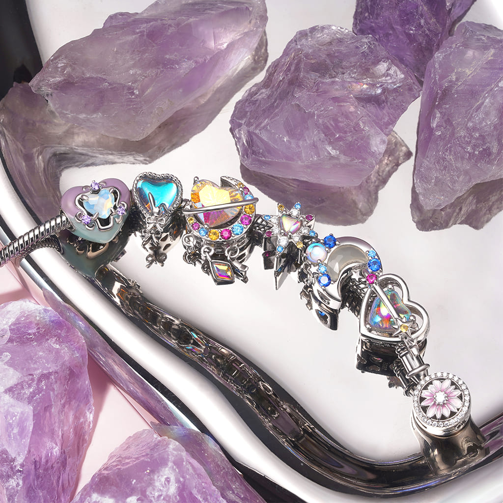 Gnoce Colorful Eight-pointed Star Charm_3