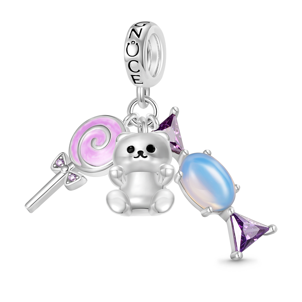 Gnoce Candy Bear Triple Pendant Dangle Charm_1