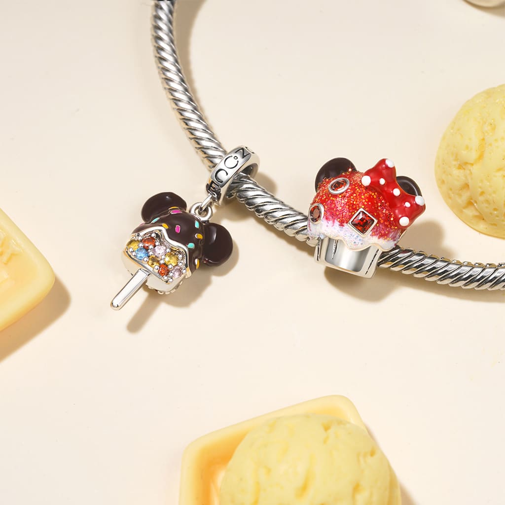 Gnoce Chocolate Ice Cream Pendant Dangle Charm_3
