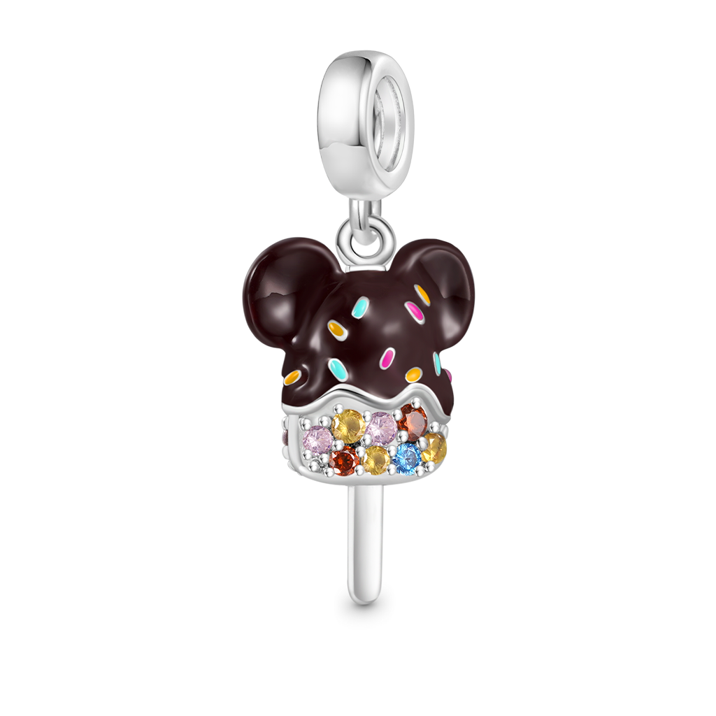 Gnoce Chocolate Ice Cream Pendant Dangle Charm_2