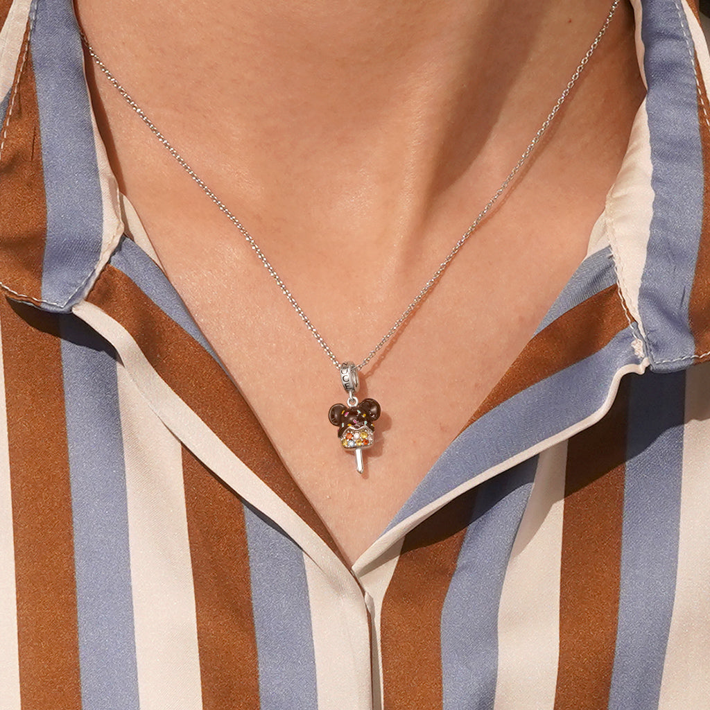 Gnoce Chocolate Ice Cream Pendant Dangle Charm_5