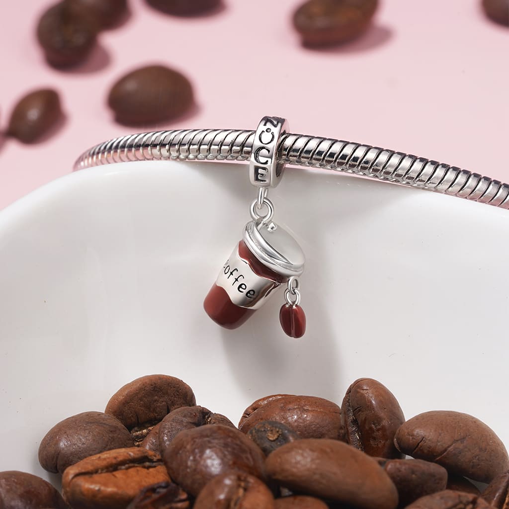 Gnoce Coffee Cup Pendant Dangle Charm_3