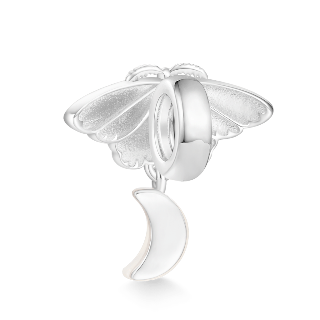 Gnoce Color-changing Moon White Moth Charm_3