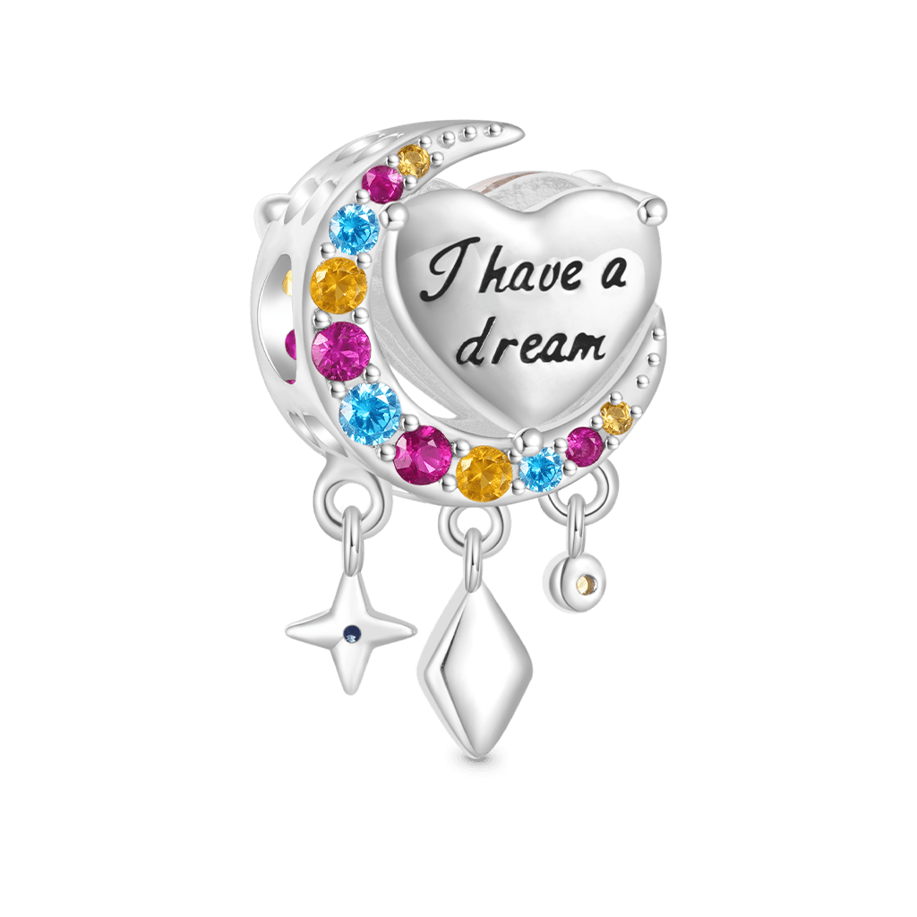 Gnoce Colorful Heart Surround The Moon Charm_2