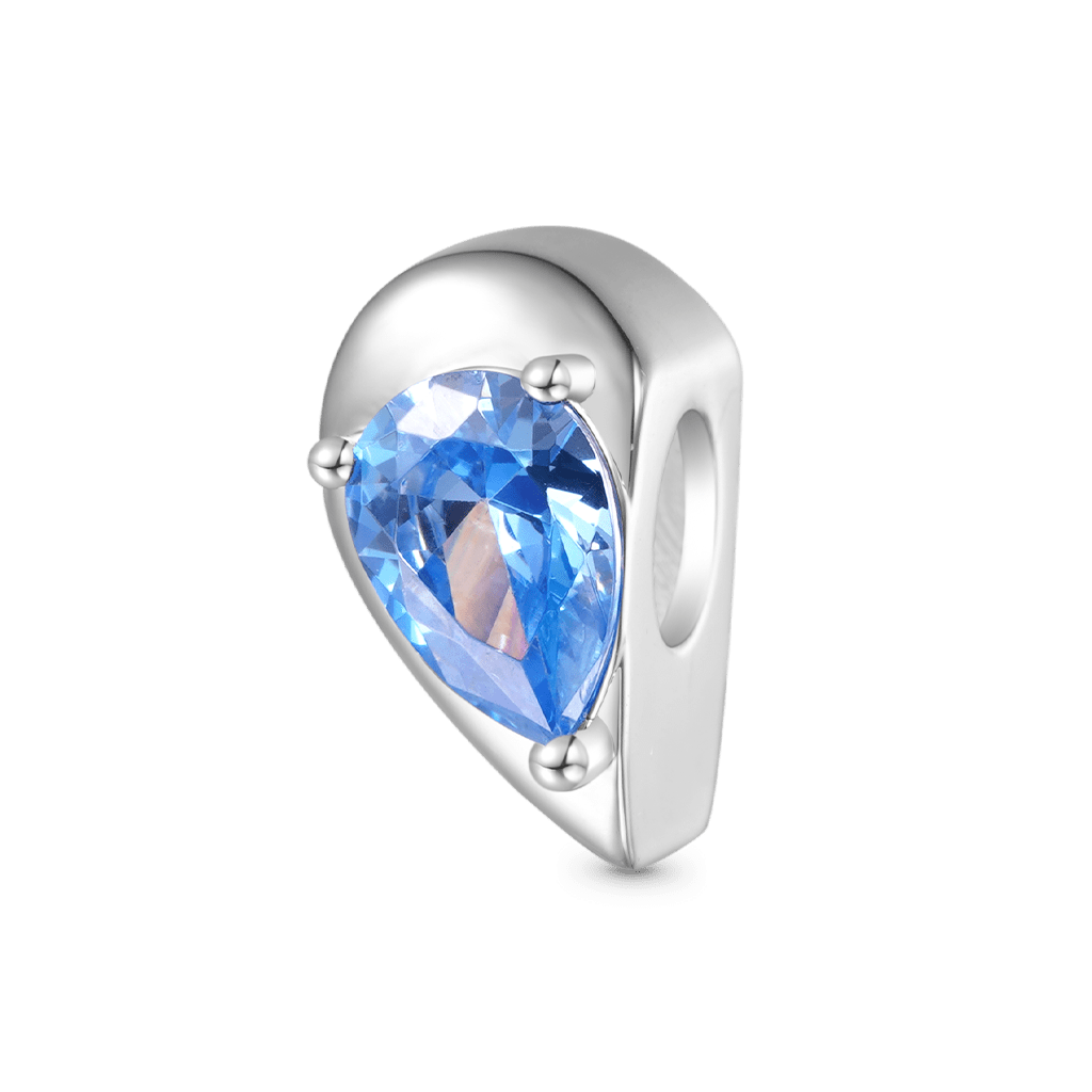 Gnoce Engravable Heart Split Birthstone Pendant Dangle Charm_4