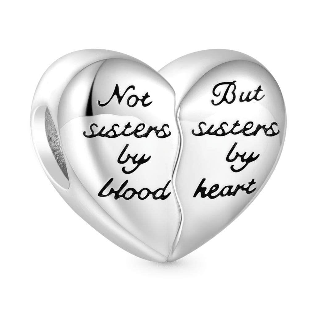 Gnoce Engravable Splicing Hearts Birthstone Pendant Dangle Charm_3