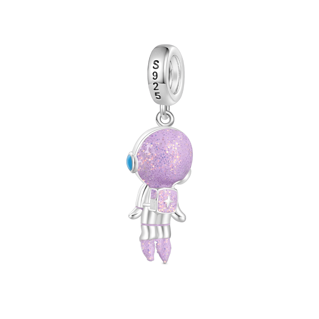 Gnoce Glow-in-the-Dark Space Astronaut Pendant Dangle Charm_3