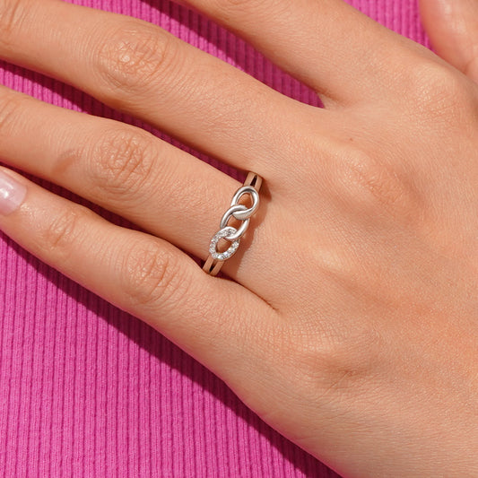 Gnoce Three Open Circle Chain Ring_5