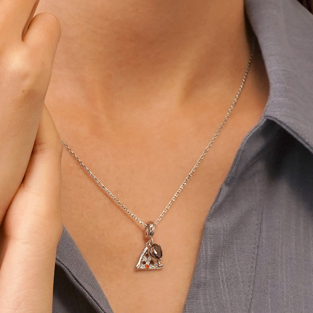 Gnoce Pizza Chicken Leg Pendant Dangle Charm_5