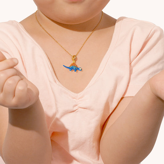 Spinosaurus Pendant Dangle Charm Sterling Silver 18k Gold Plated_5