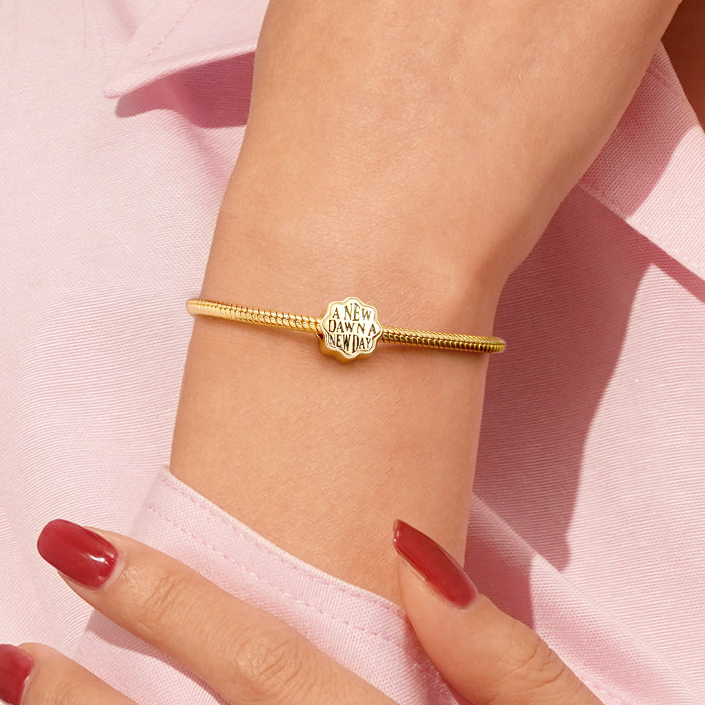 Gnoce "A NEW DAWN A NEW DAY" Optimism Flower-shape Charm_5