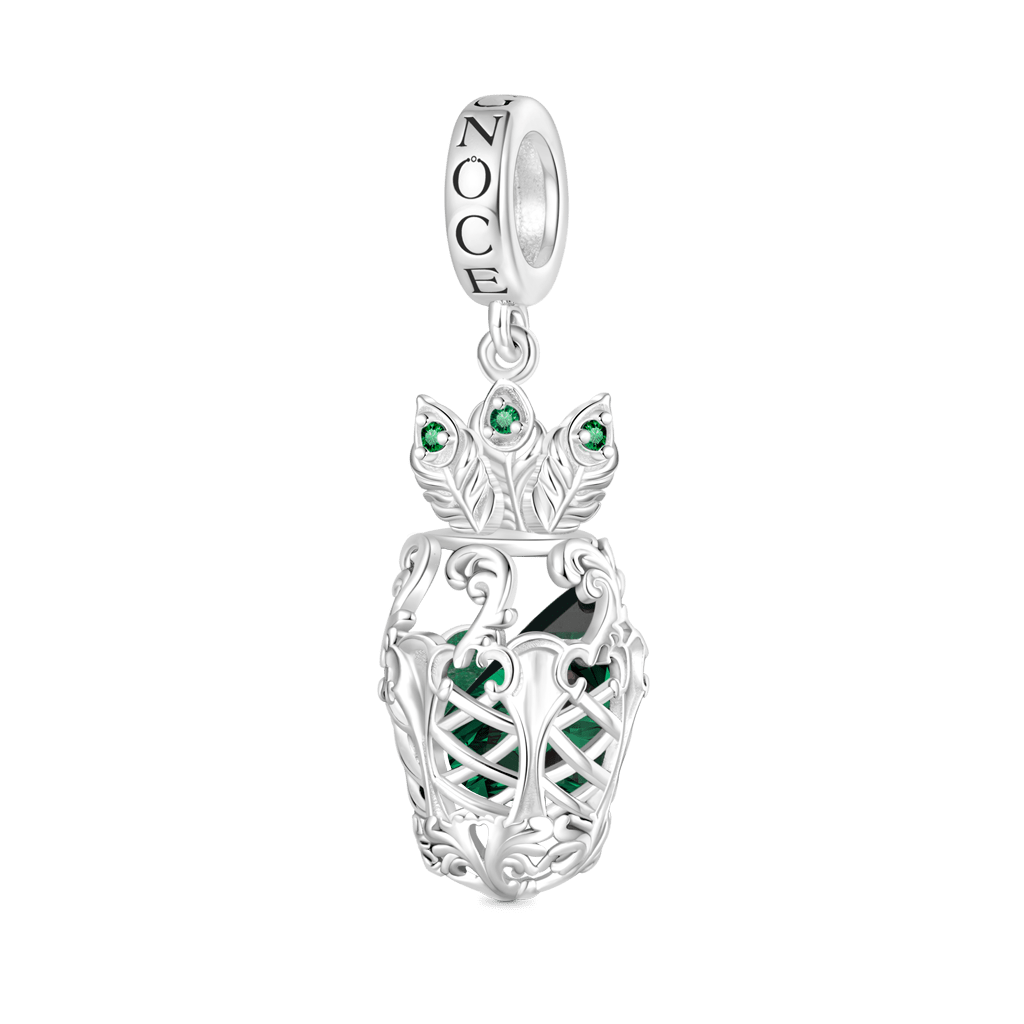 Gnoce Splendor Solis Peacock Tail Pendant Dangle Charm_1