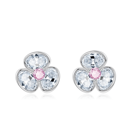 Three-petal Flower Stud Earrings_1