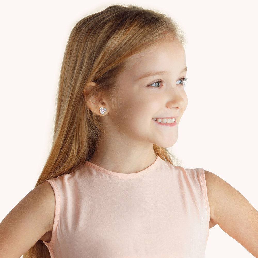 Three-petal Flower Stud Earrings_3