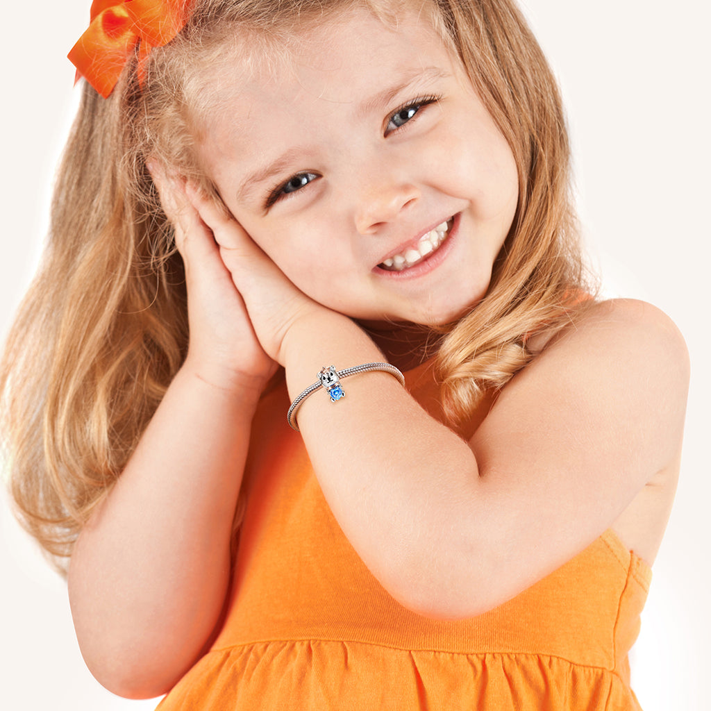 Gnoce Hat Bear Embraces Heart Gem Charm_4