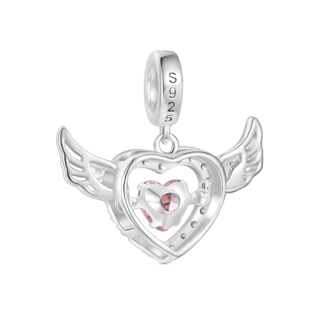 Gnoce Beating Heart Pendant Dangle Charm_2