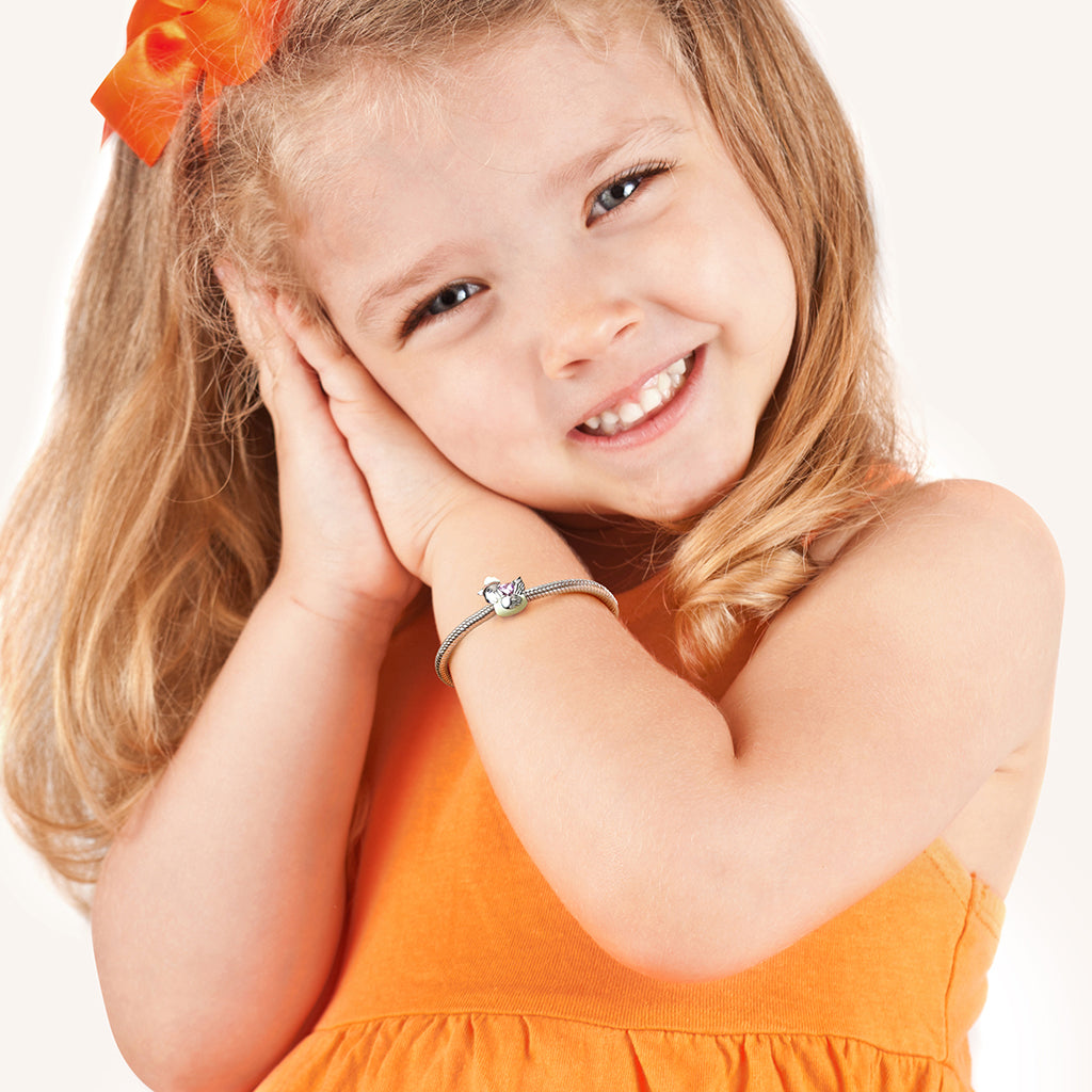 Gnoce Chinese Zodiac Rooster Embraces Heart Gem Charm_4