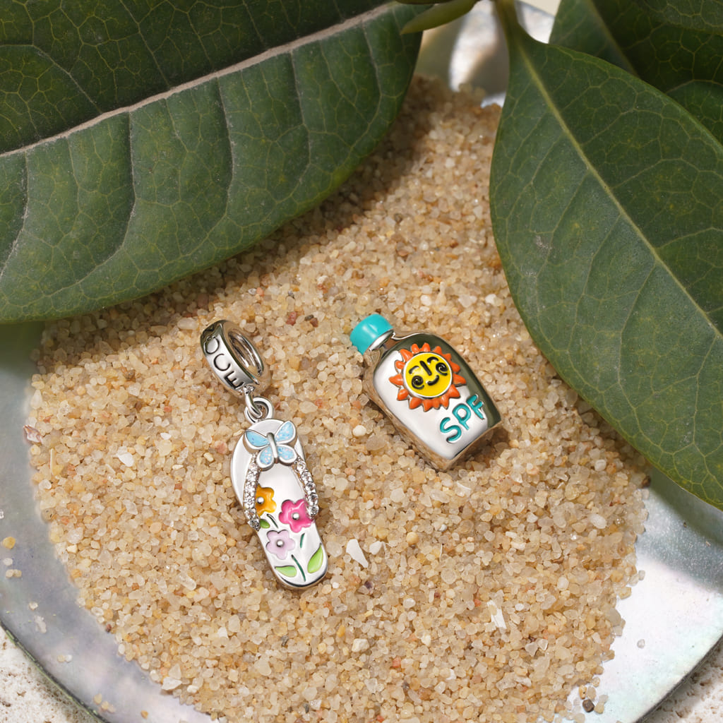 Gnoce Summer Beach Flip-Flop Pendant Dangle Charm_3