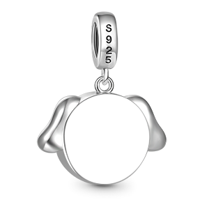 Gnoce Dog Pet Lover Engravable Heart Pendant Dangle Charm