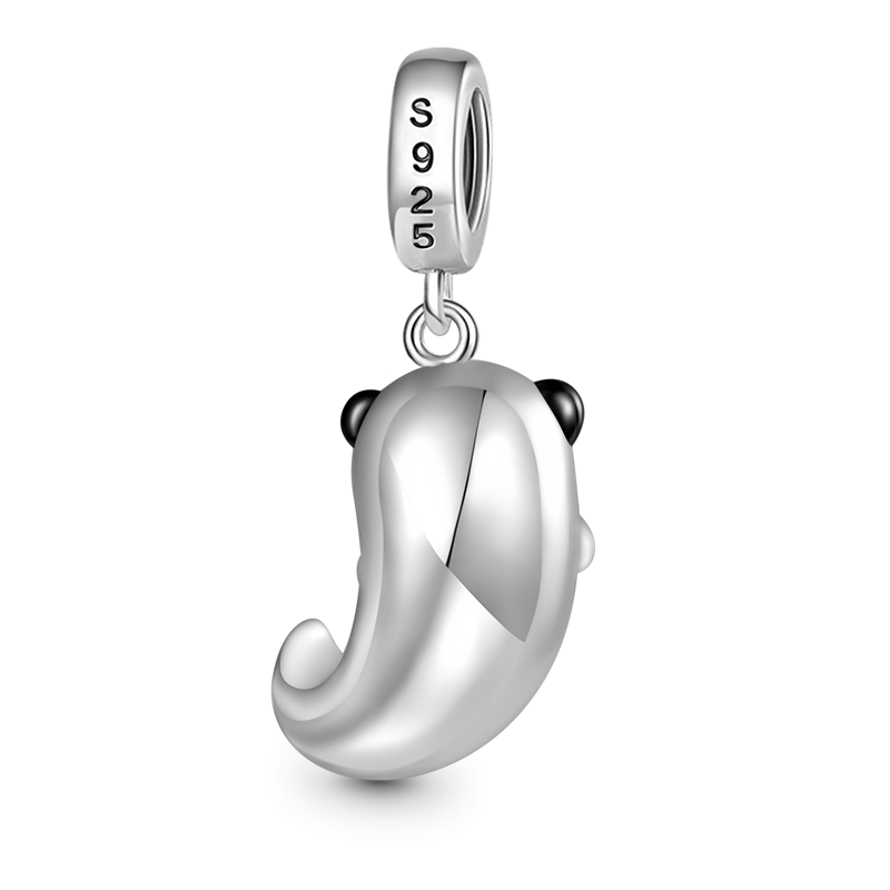 Gnoce Lovely Otter Embraces Heart Gem Charm_2