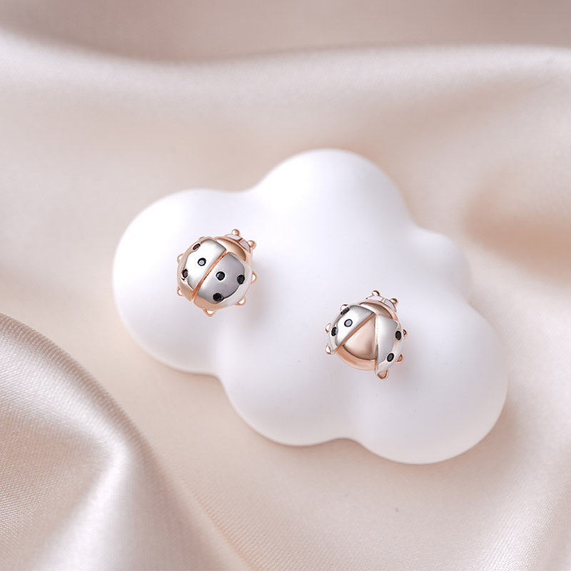 Gnoce Cute Ladybug Stud Earrings_2