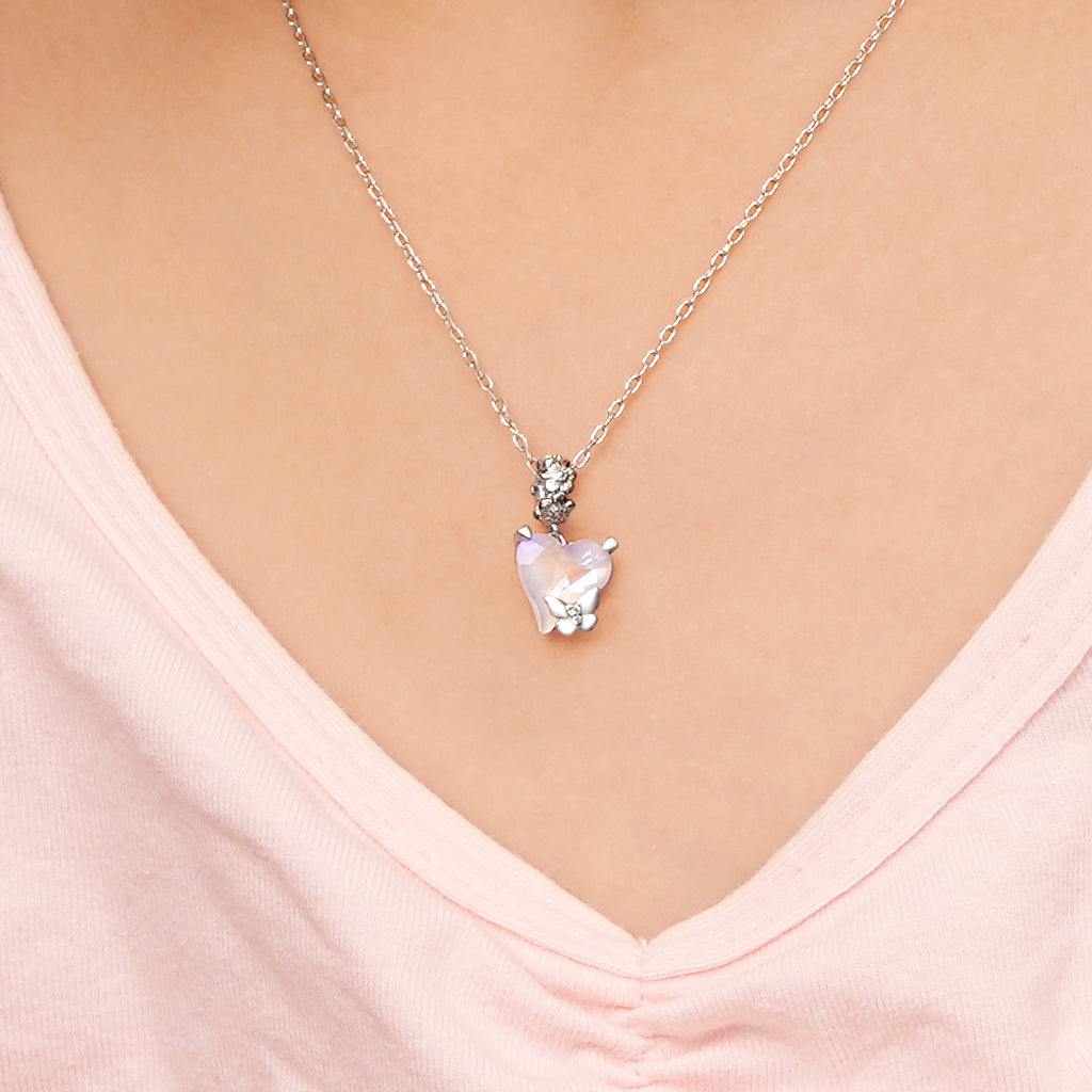 Gnoce Butterfly Love Heart Pendant Dangle Charm_4