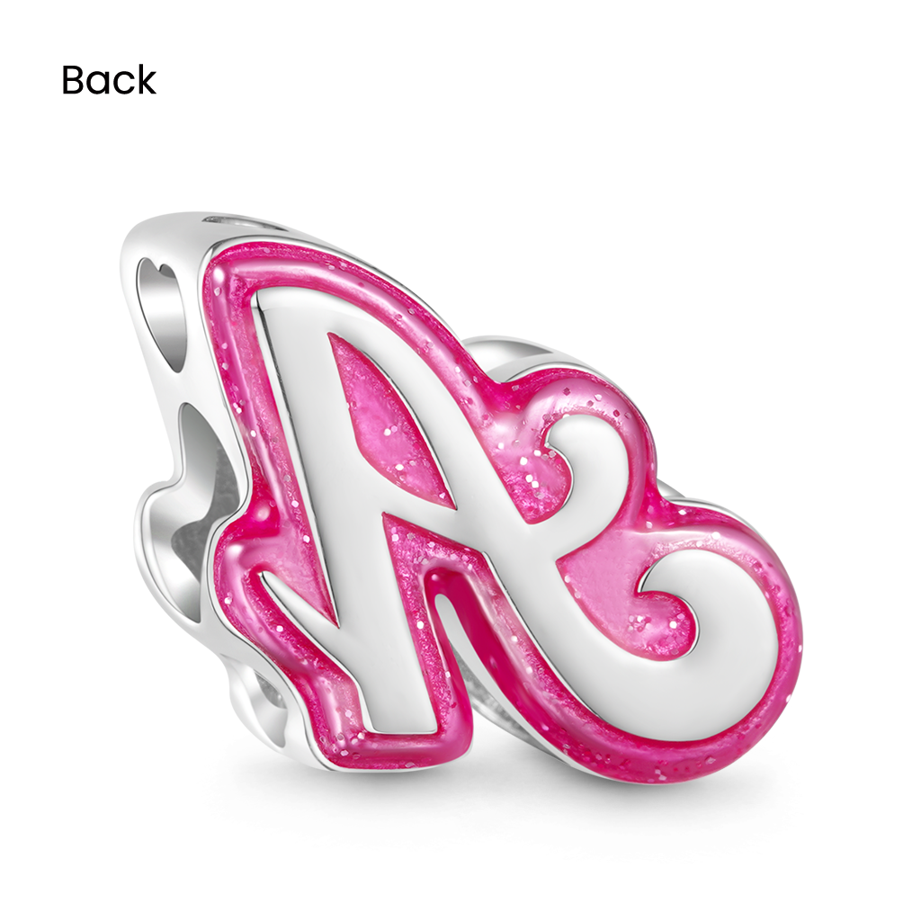 Gnoce Personalized Barbie Pink Letter Charm_2