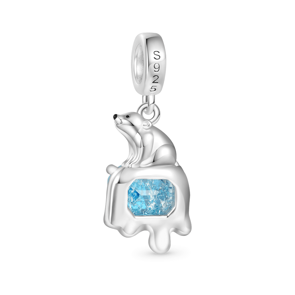 Gnoce Melting Glacier Polar Bear Pendant Dangle Charm_2