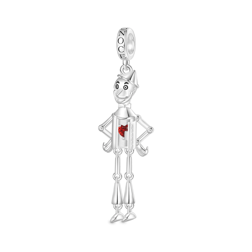Gnoce The Wonderful Wizard of Oz Openable Heart Tin Woodman Pendant Dangle Charm_2