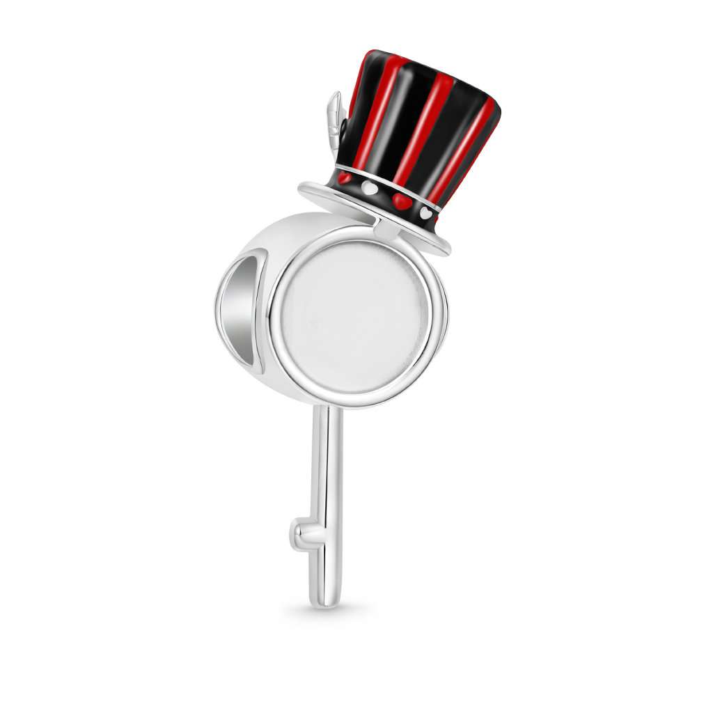 Gnoce Mad Hatter Hat Pocket Watch Charm_2