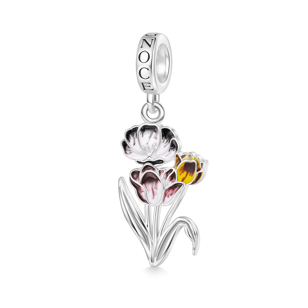 Gnoce Temple of Flora Tulips Pendant Dangle Charm_1