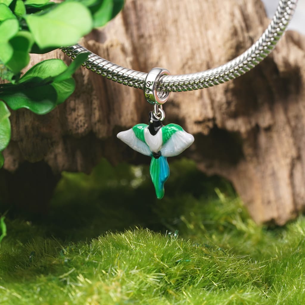 Gnoce American Magpie Pendant Dangle Charm_3