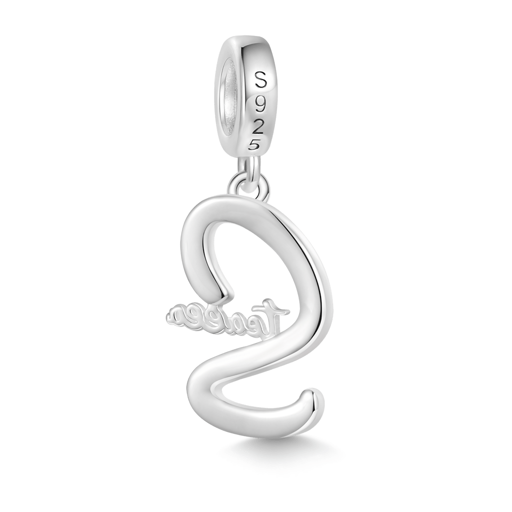 Gnoce Engravable Name Birthstone Pendant Dangle Charm_3