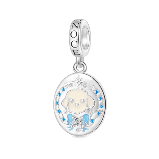 Gnoce Personalized Initial Letter Puppy Seal Pendant Dangle Charm_1